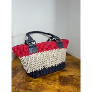 The Sak womens cambria indie boho crotcheted satchel shoulder bag purse